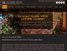 Tablet Screenshot of alhijaztours.com